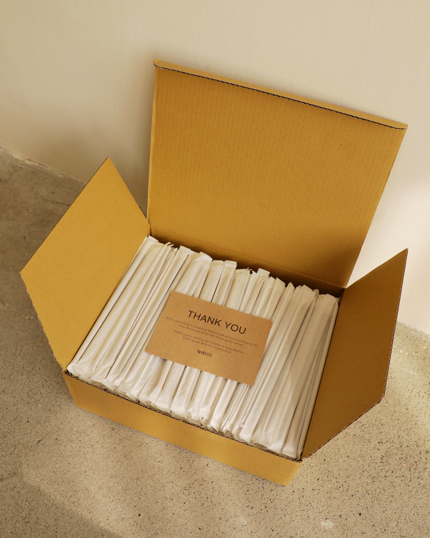 Pack of 1,000 Single Wrapped Straws