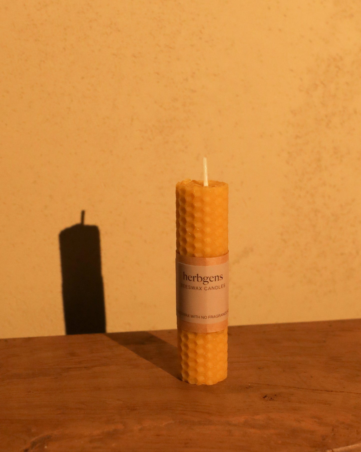 Single Thin Beeswax Candle