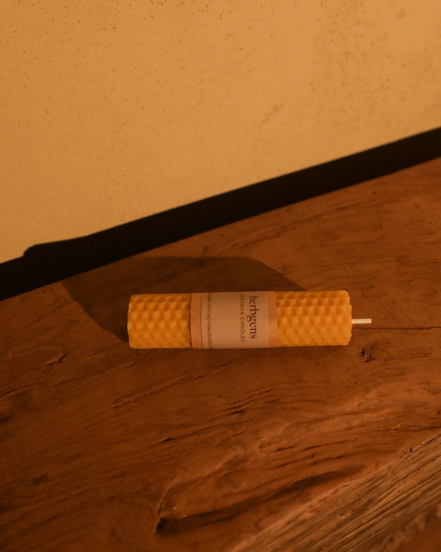 Single Thin Beeswax Candle